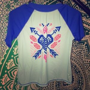 This is a swim shirt for girls
